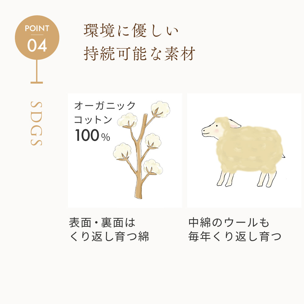 たまごマットおくるみCLOUD ウォッシャブルウール