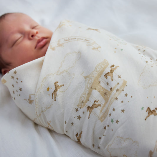 12月入荷予定 SWADDLE bamboo(スワドルバンブー) メリーゴーランド / おくるみ