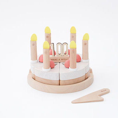 make a wish(木のケーキ)/ おもちゃ 木製玩具★
