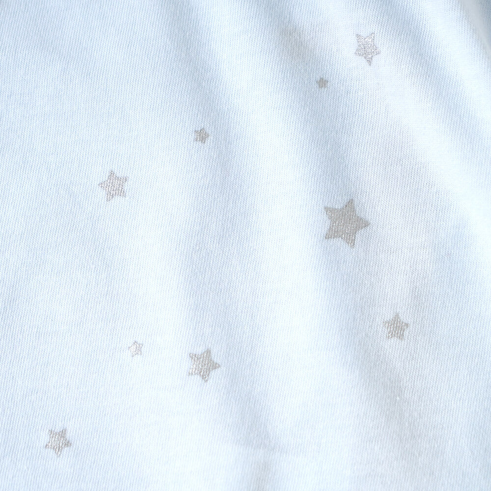 コンビ肌着 星プリント ブルー 50-60cm / ベビー肌着