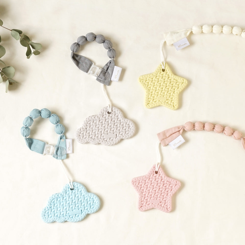 TEETHER(歯がため) スター ホルダー付き ブルー