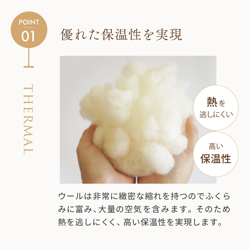 たまごマットおくるみCLOUD　ウォッシャブルウール