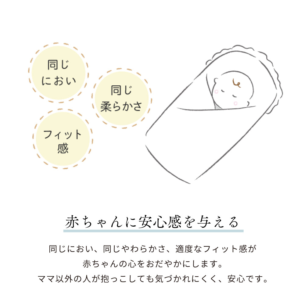 わたガーゼ たまごマットおくるみCLOUD　UNRYU