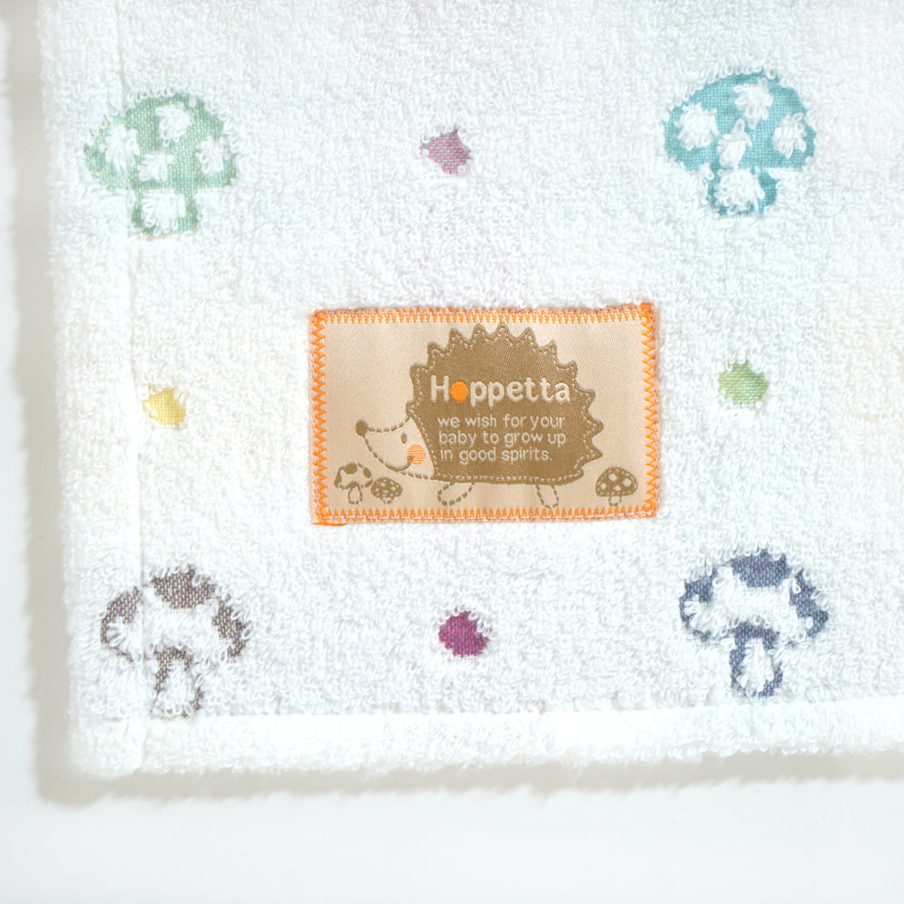 バスポンチョ＆チャームハンカチ シャンピニオン ギフトセット / 名入れ刺繍可