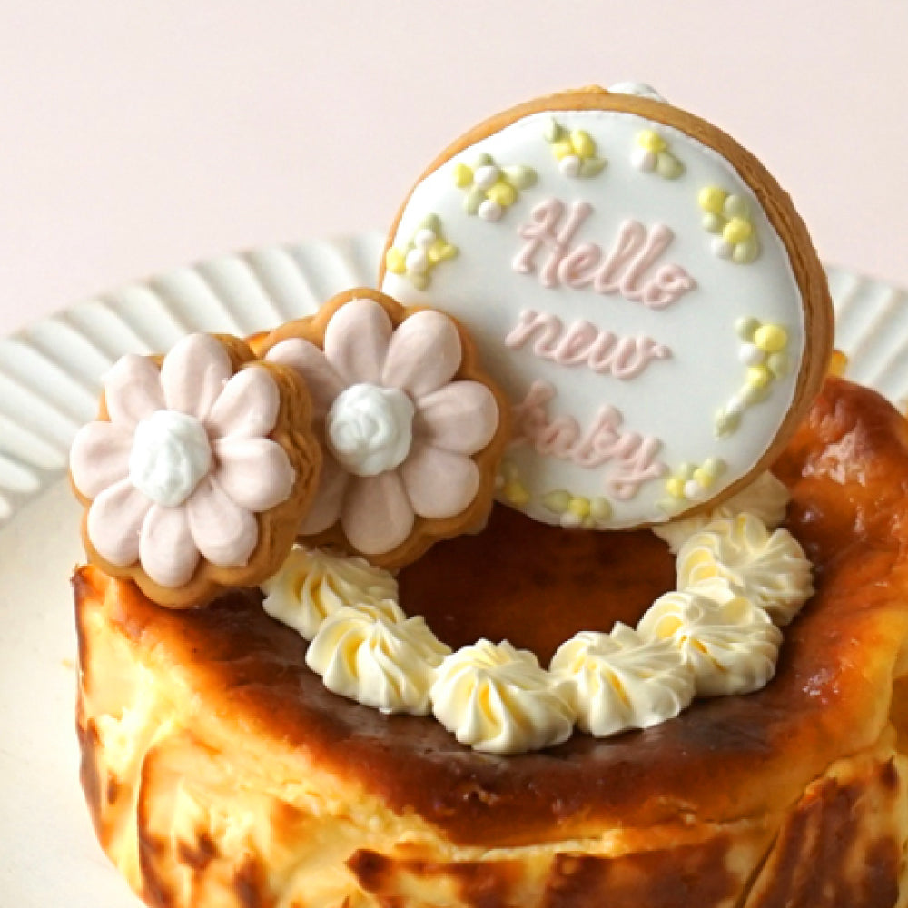 バスクチーズケーキ　アイシングクッキーセット　チョコラズベリー ◎　/ 誕生日 バースデー 父の日