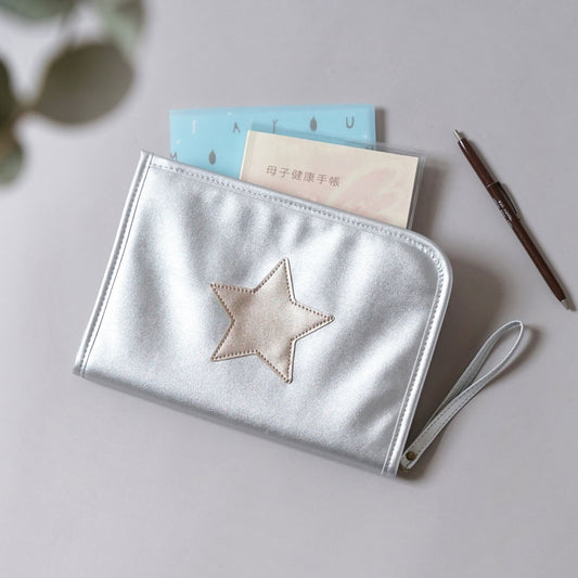 母子手帳ケース　Silver（シルバー）Lサイズ ◆