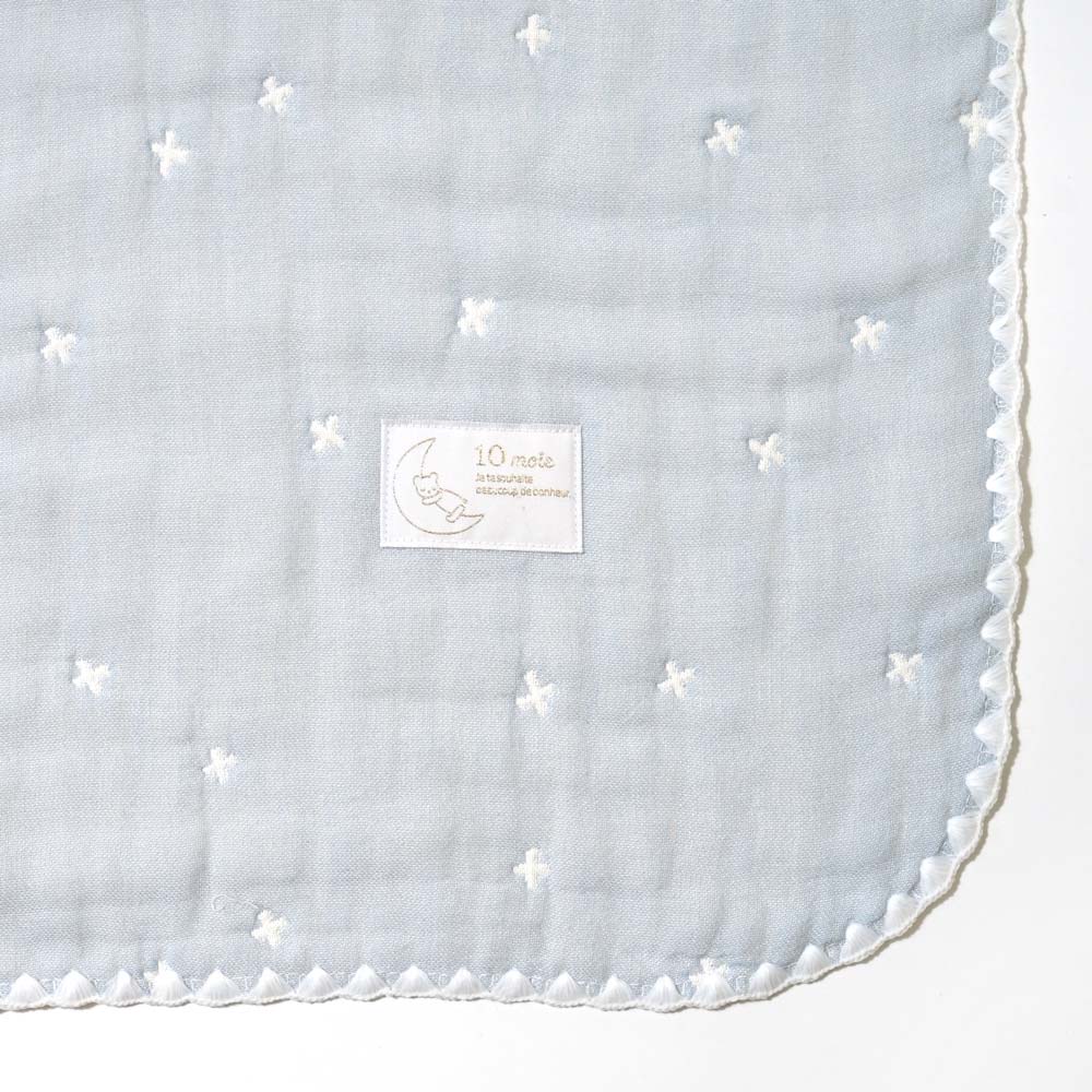 1万5千円ぴったり　出産祝いギフトセット　ブルー/ 名入れ刺繍可 スリーパー