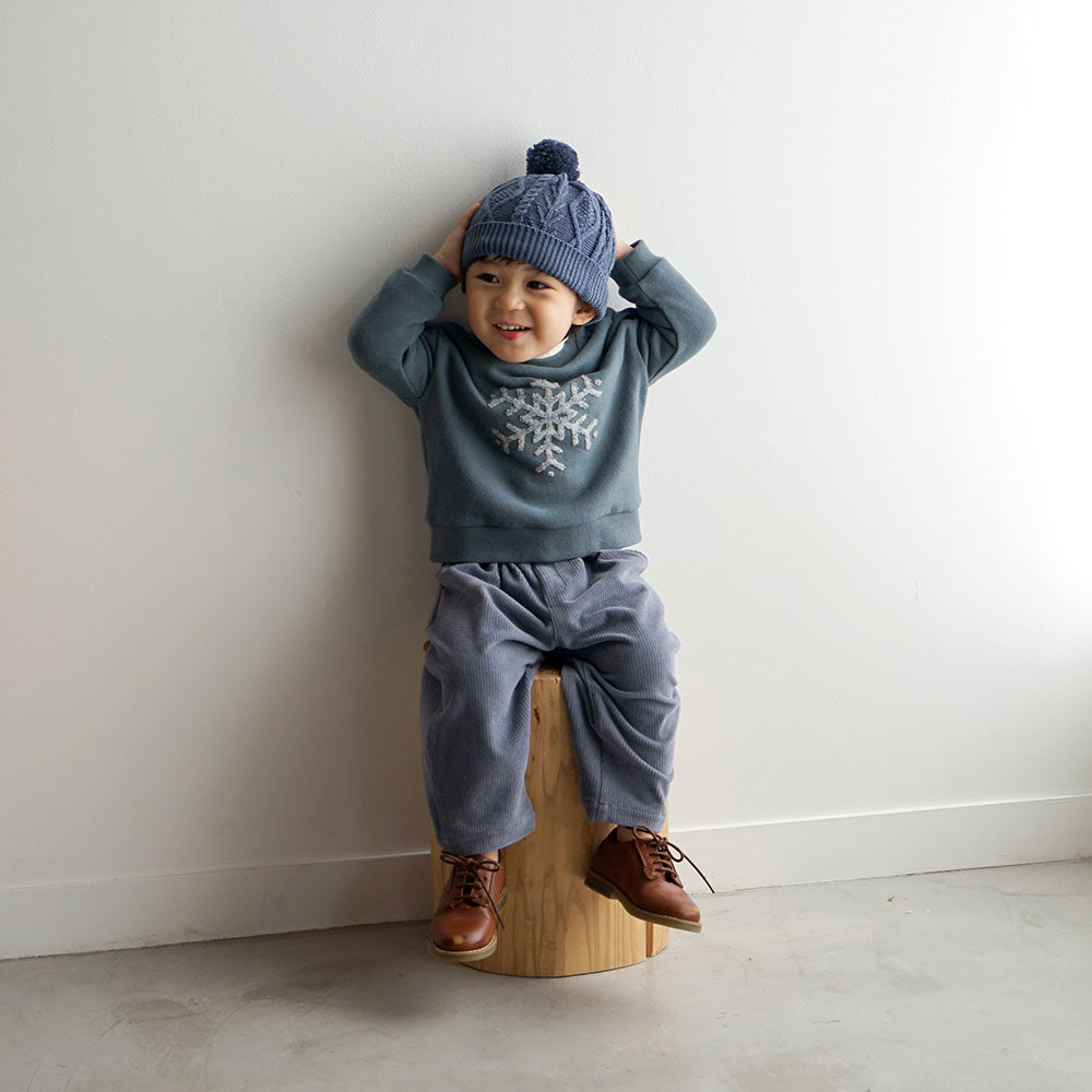 帽子とマフラーギフトセット　グレー●
