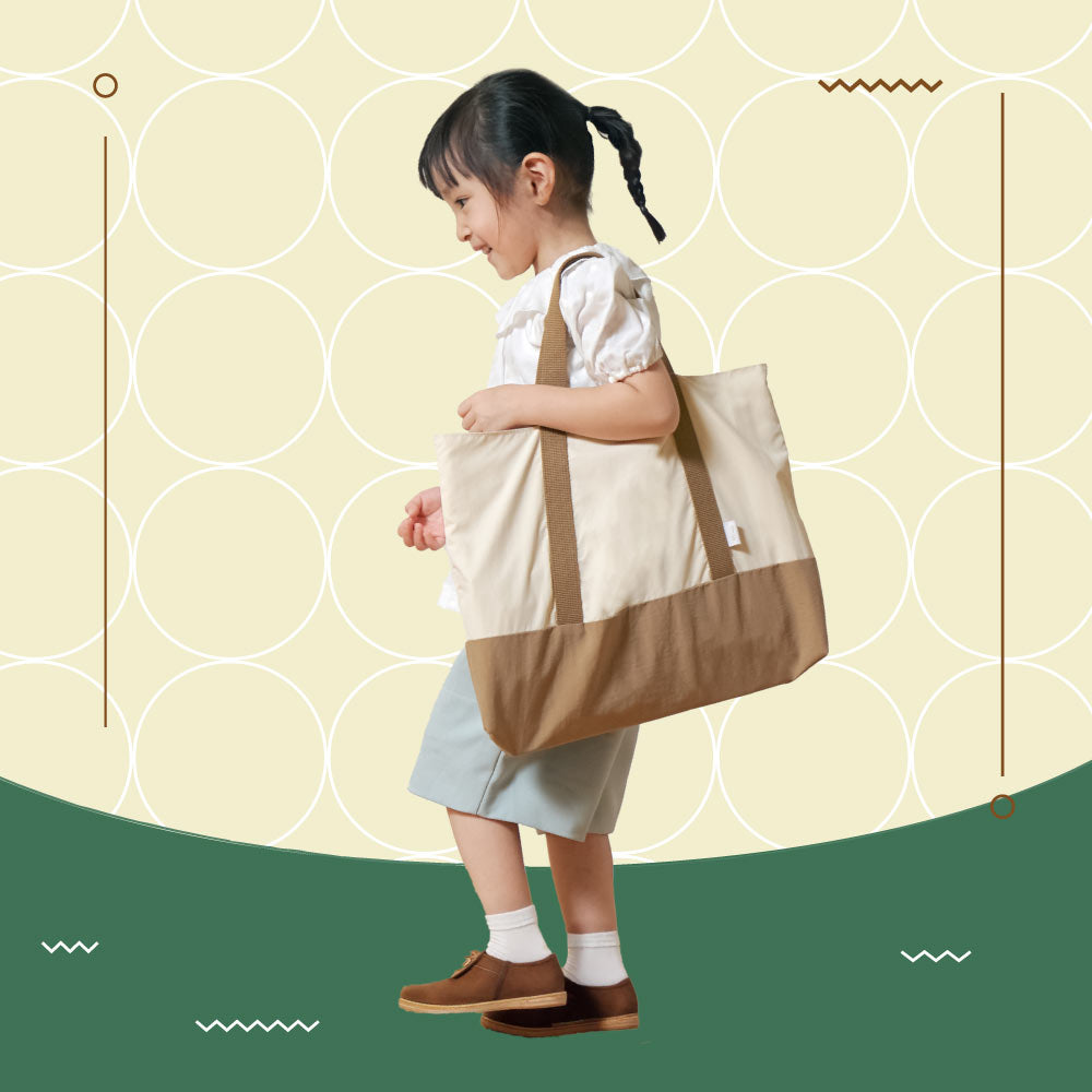 入園・入学グッズ 3点セット グレー トリ刺繍 / 10mois×ACTUS