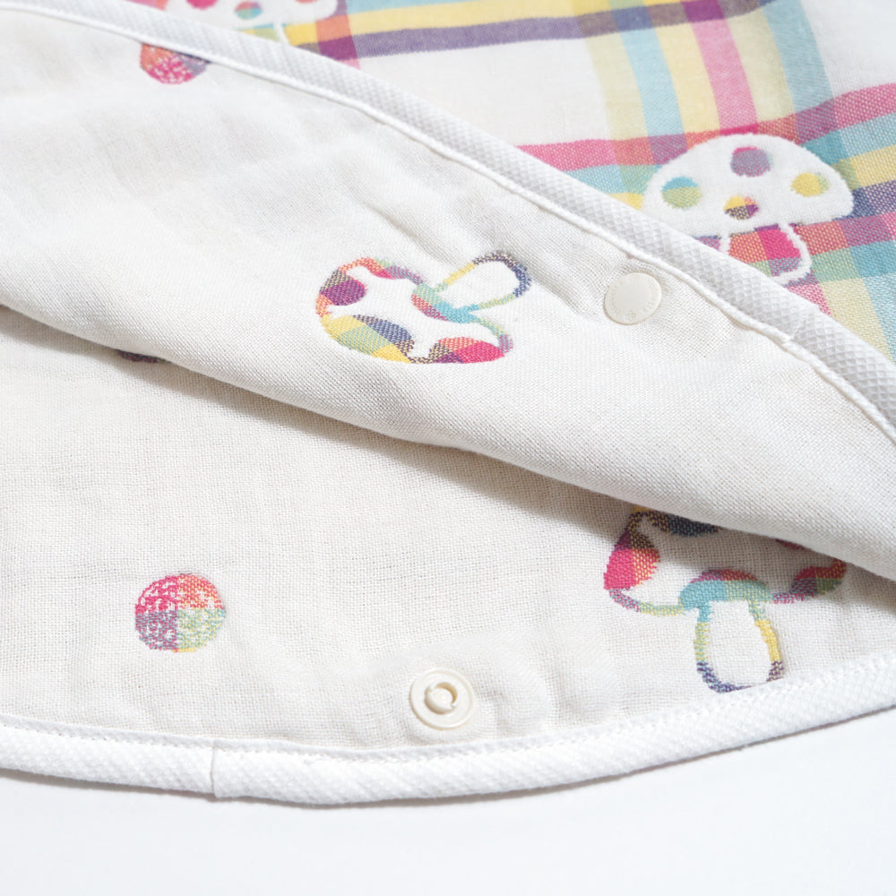 シャンピニオン ドゥ　スリーパー(ベビーサイズ)　6重ガーゼ　/ 名入れ刺繍可