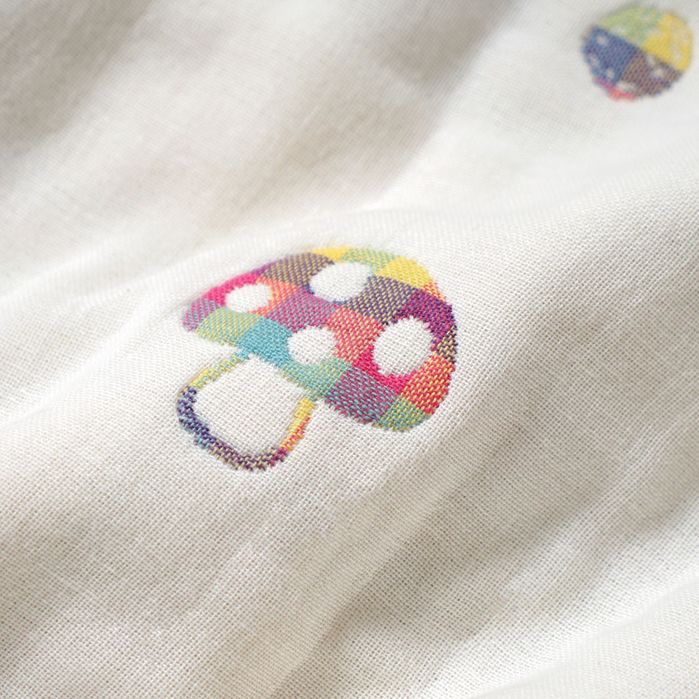 シャンピニオン ドゥ　スリーパー(キッズサイズ)　6重ガーゼ　/ 名入れ刺繍可