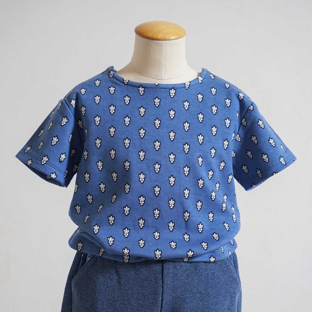 ムーシュセットアップ ブルー  80-90cm　 / ギフト包装不可
