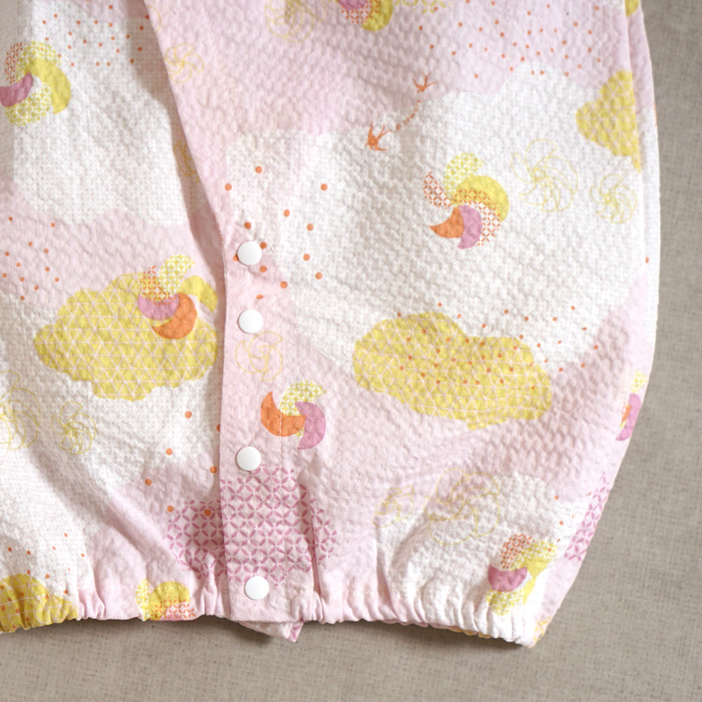 甚平2wayドレス50-70cm ピンク nadeshiko_撫子 / ツーウェイオール