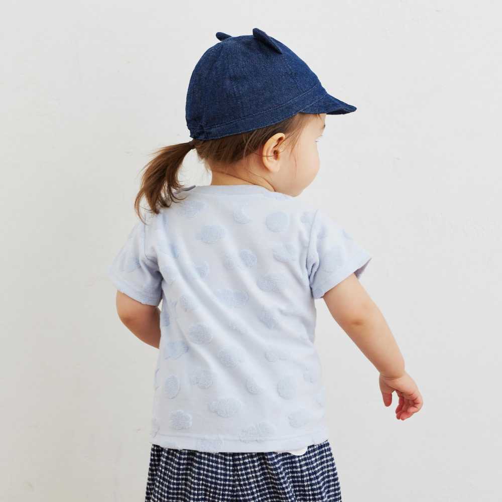 cloudパイル Tシャツ ライトブルー 80cm・90cm・100cm・110cm