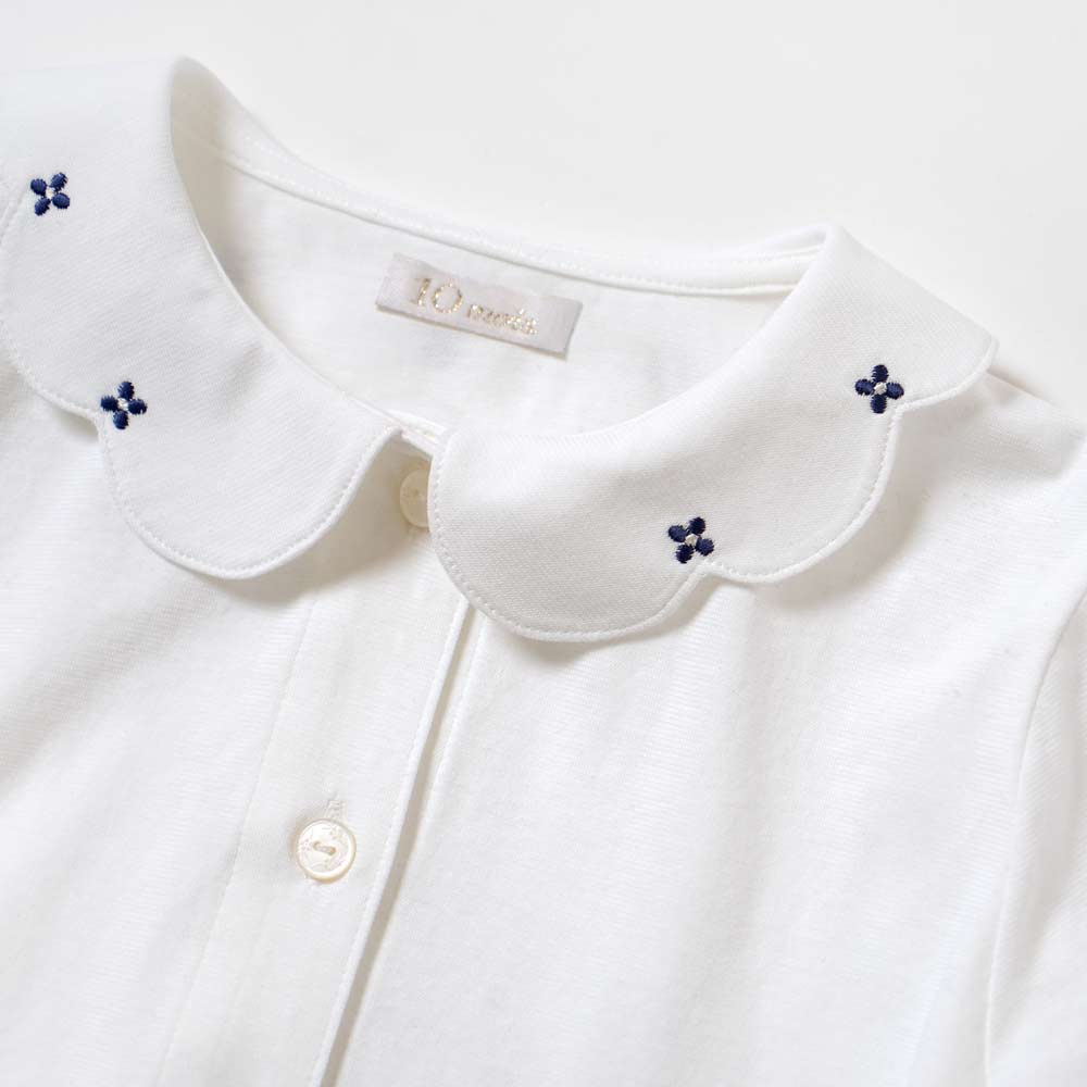 お受験服 フラワーカラー長袖ブラウス 90cm・100cm・110cm・120cm