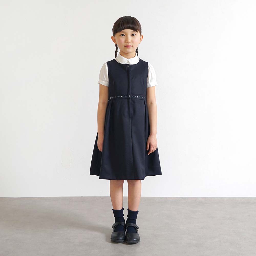お受験服 パフスリーブ半袖ブラウス 100cm・110cm・120cm