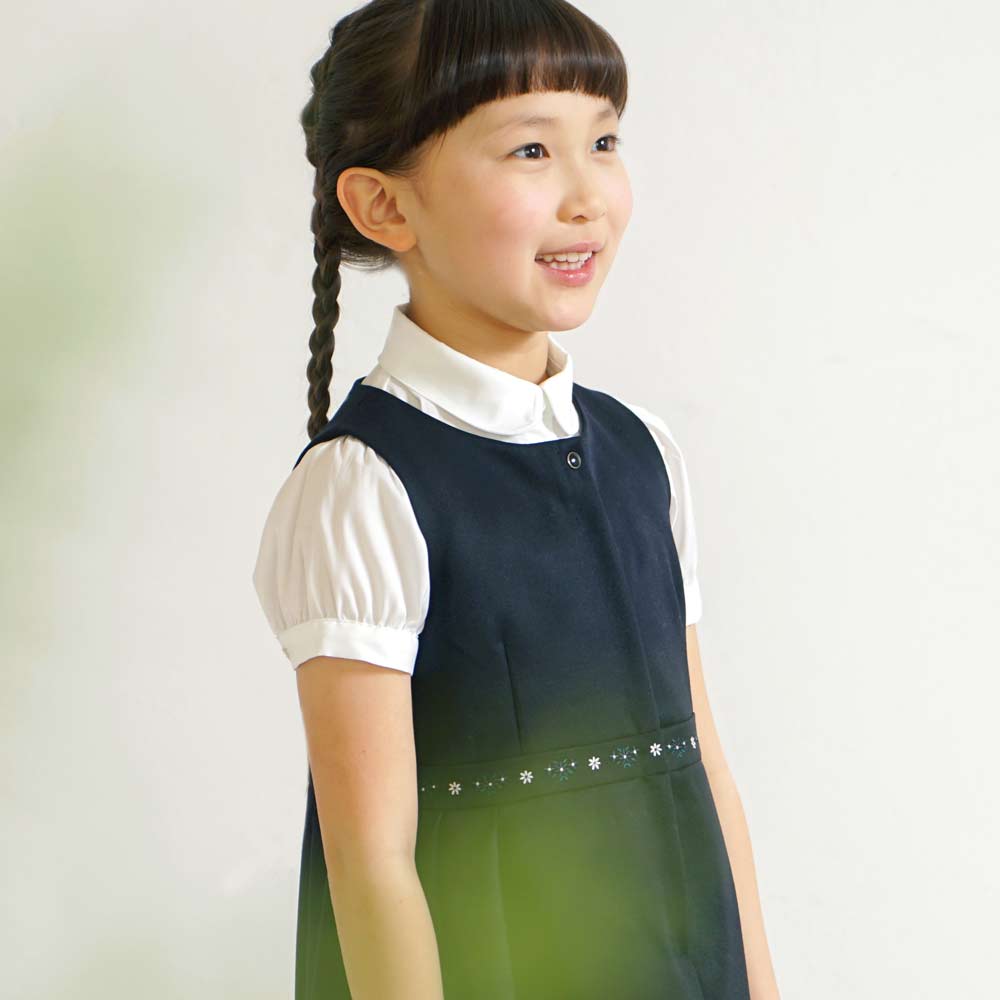 お受験服 パフスリーブ半袖ブラウス 100cm・110cm・120cm