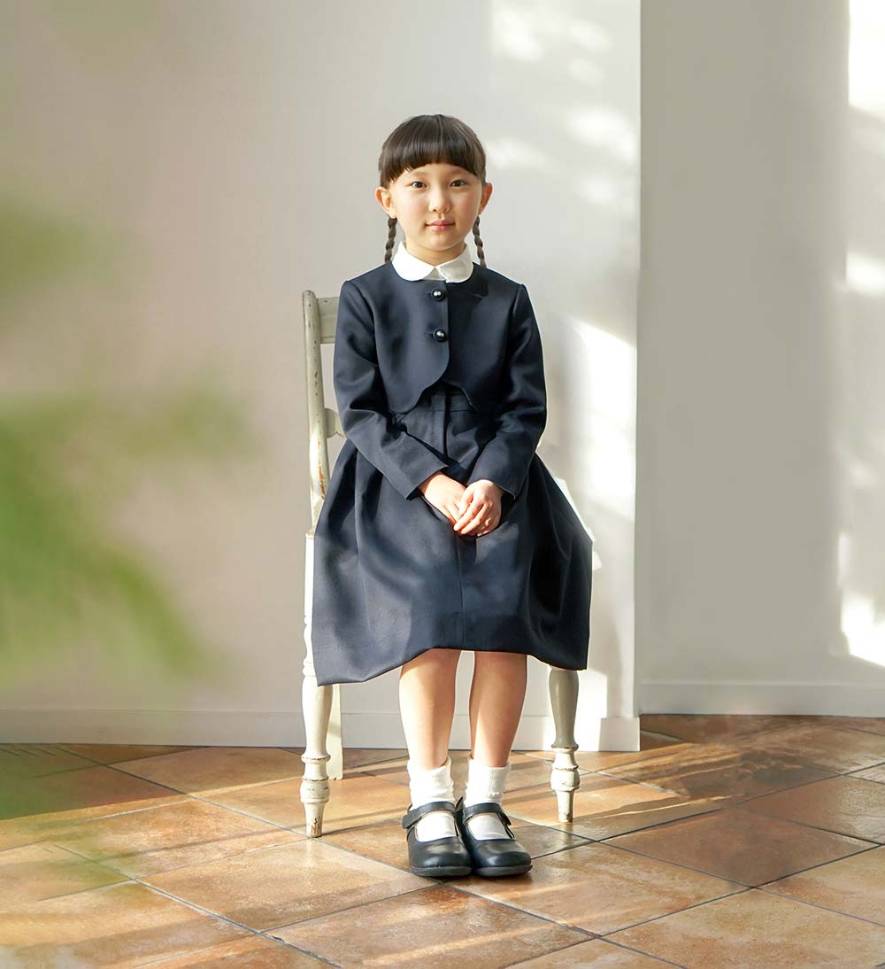 お受験服 ジャンパースカート ネイビー 100cm・110cm・120cm