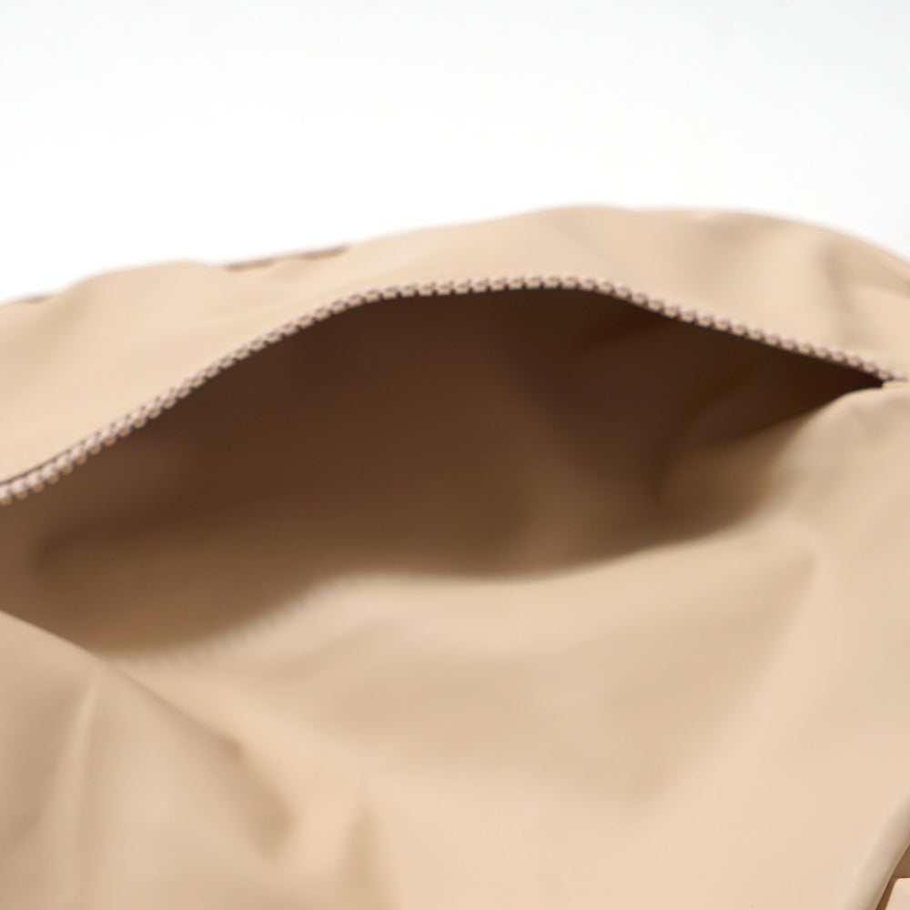 お食事ポーチロン 長袖 くまベージュ / お食事エプロン