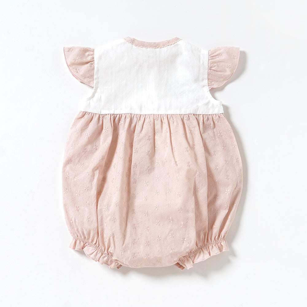 レースロンパース　ピンク　60cm・70cm・80cm