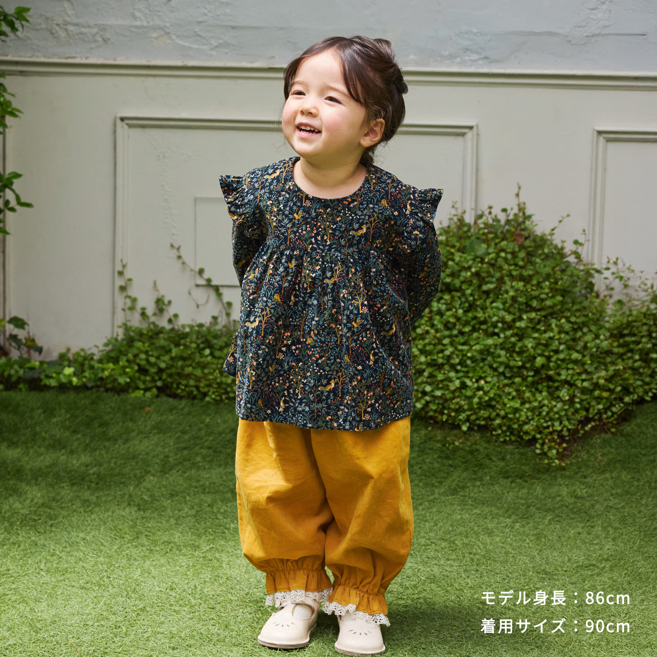 forestコーデュロイチュニック ベージュ 80・90・100・110cm