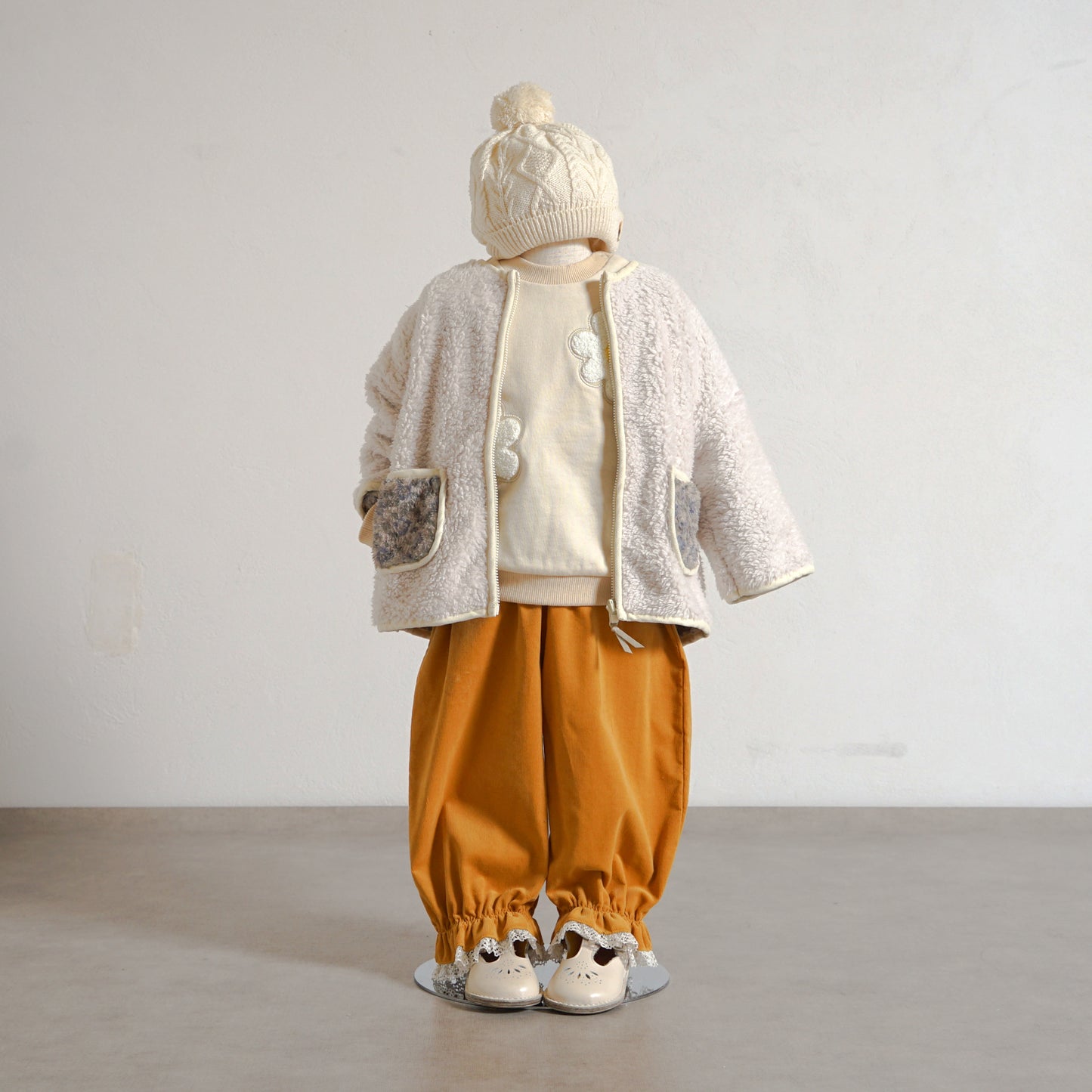 コーデュロイLaceパンツ マスタード  80・90・100・110cm
