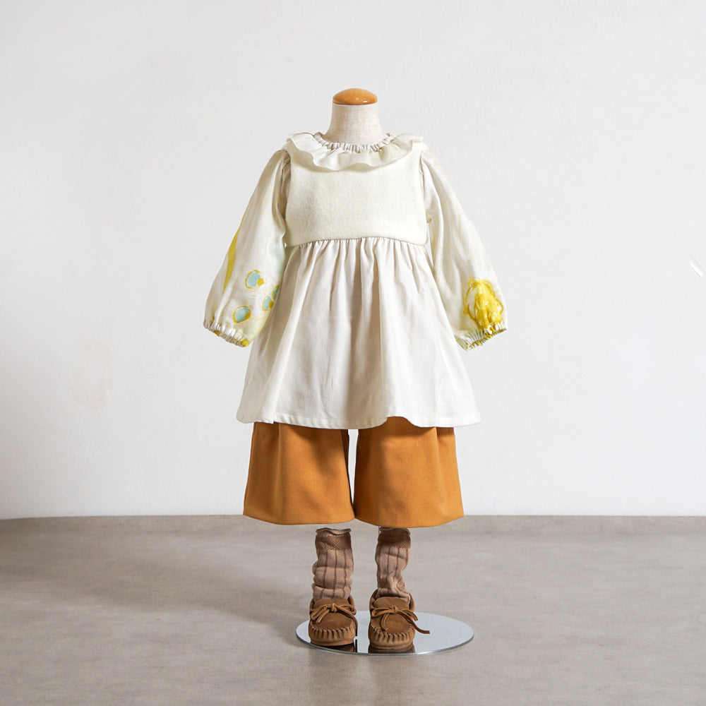 ボアエプロン エクリュ 70-90cm ・80-100cm / ワンピース