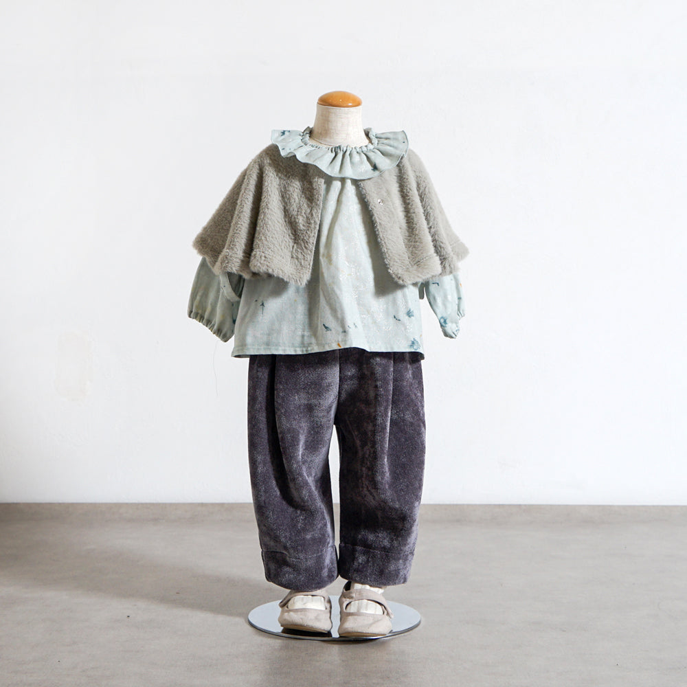 フリル襟シャツ グリーン 80・90・100・110cm