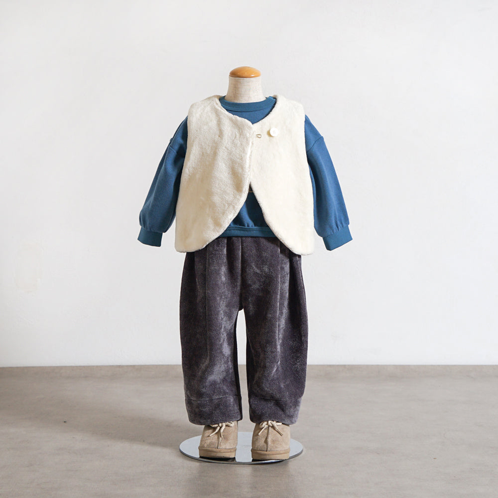 コクーンパンツ チャコール　80・90・100・110cm