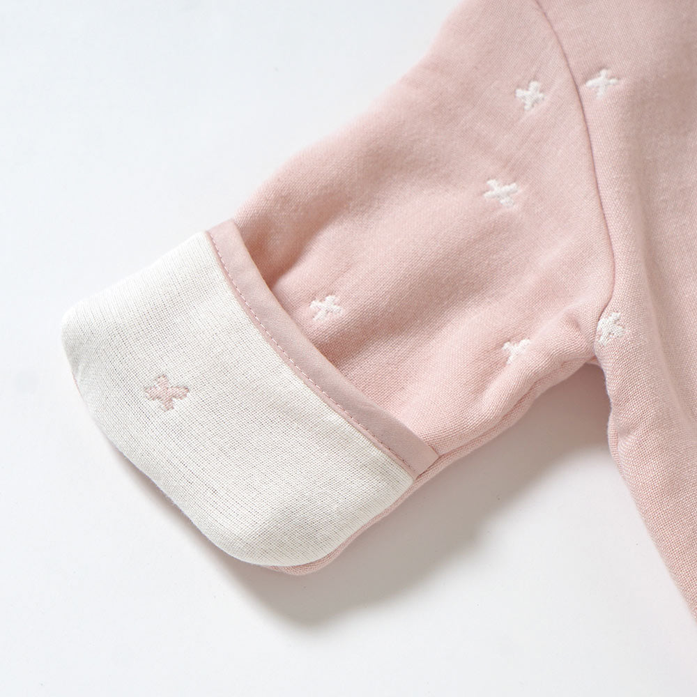 6wayスリーパーmini シェルピンク ふくふくガーゼ(6重ガーゼ)    / ギフト包装不可