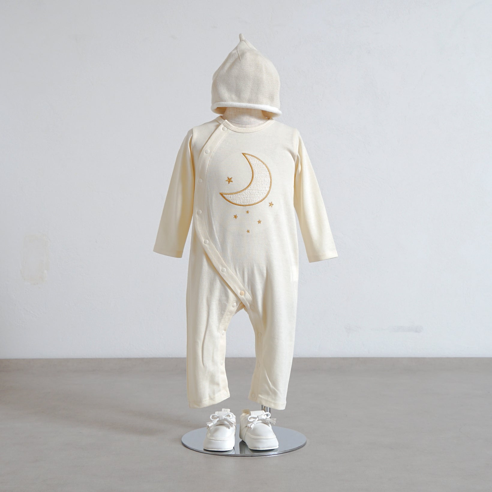 moonロンパース クリーム 70・80cm