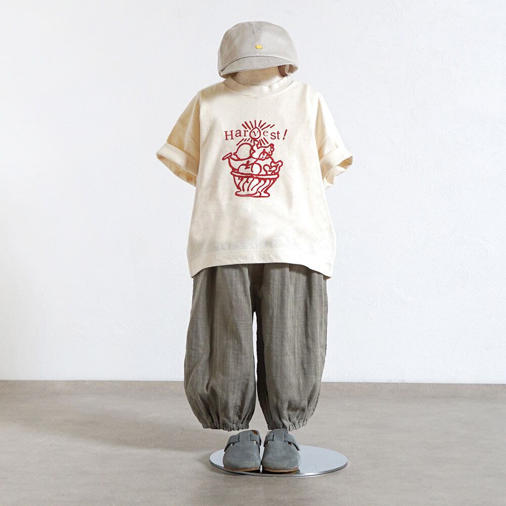 ガーゼ サロペット カーキ 80・90・100・110cm