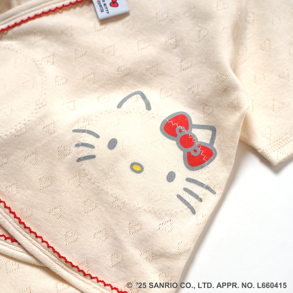 【次回入荷8月中旬頃予定】HELLO KITTY Hoppetta PATTO SATTO HADAGIパターンメッシュ 50-60cm 60-70cm