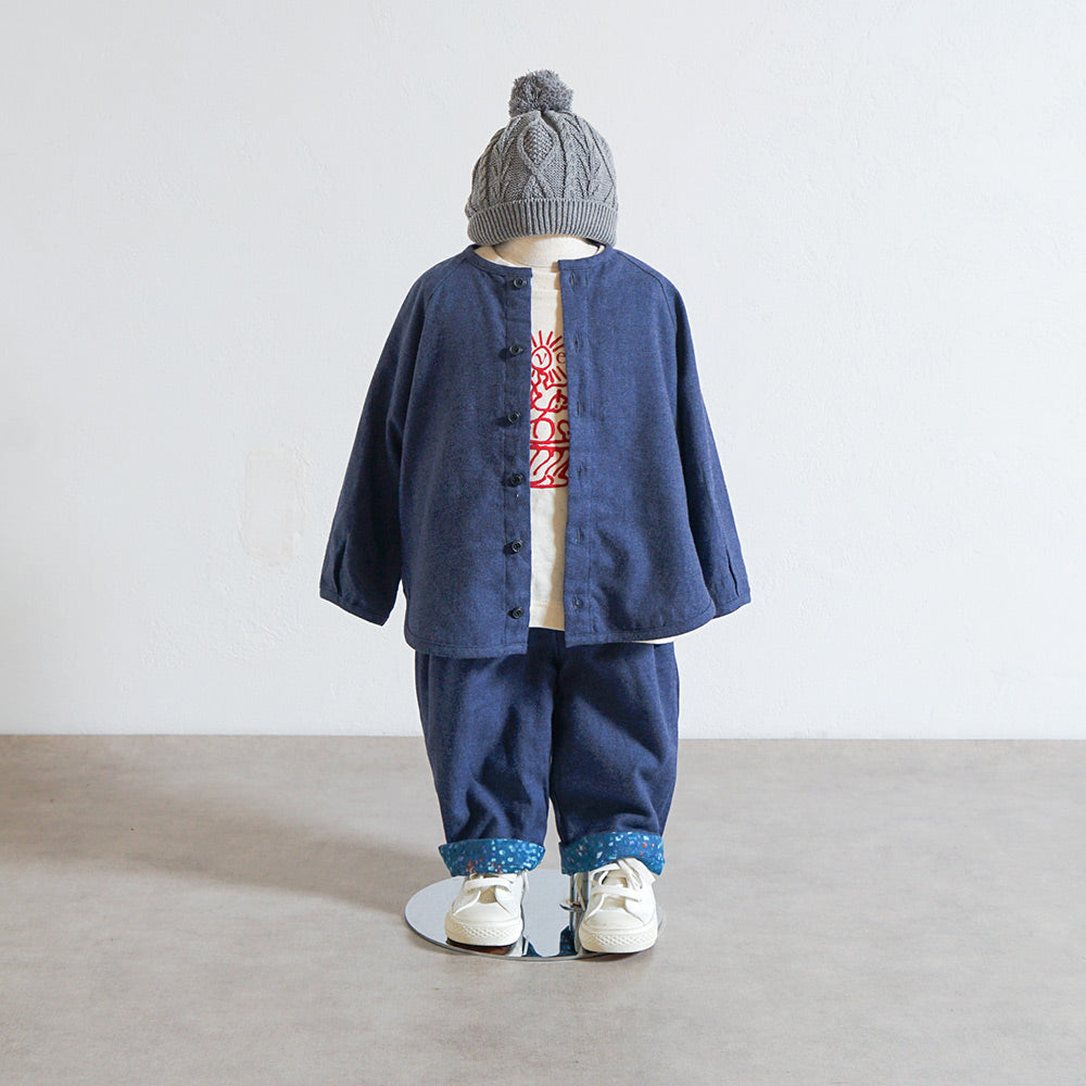 リバーシブルコクーンパンツ ブルー 80・90・100・110cm