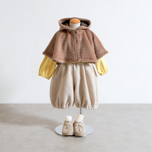 ボアコクーンパンツ ベージュ 70-80・80-90・90-100cm