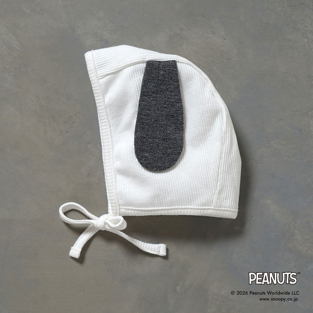 PEANUTS PATTO SATTO ROMPERS・ボンネットセット 50-60・60-70cm