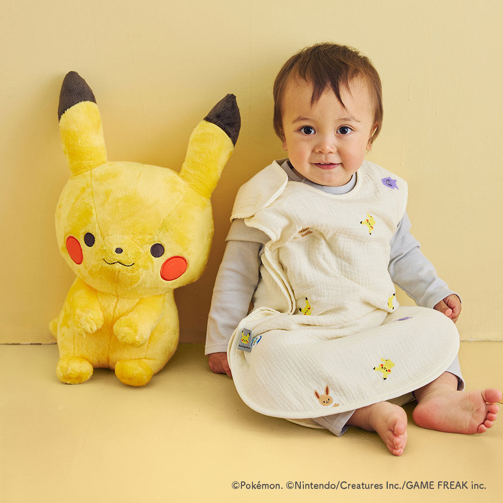 【次回入荷予定あり】monpoké うすわたガーゼスリーパー(ベビーサイズ)