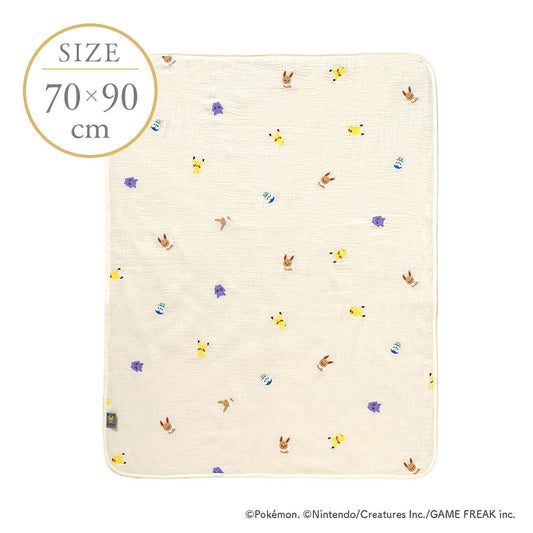 【次回入荷予定あり】monpoké うすわたガーゼケット(ミニサイズ 70×90cm)