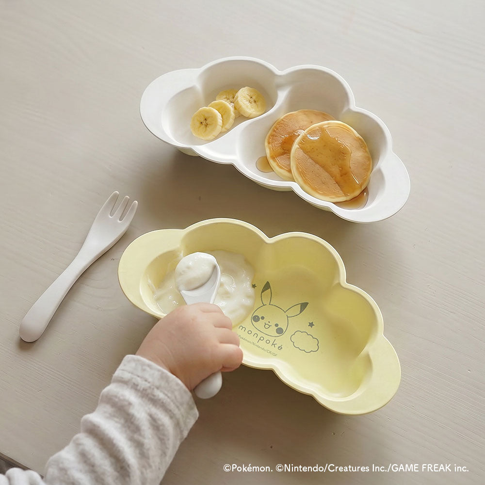 monpoké mamamanmaプレートセット フレンチバニラ / 食器　ベビーサイズ