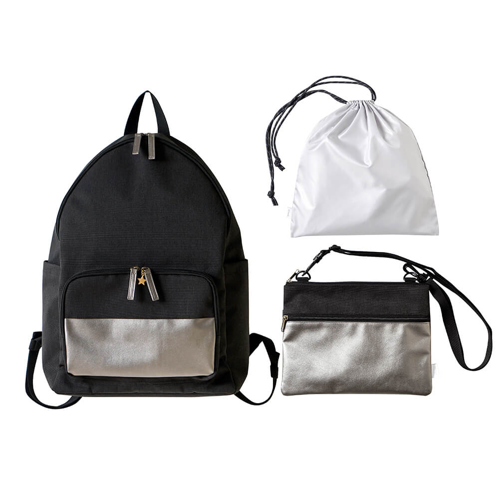 マザーズリュック・インナーバッグセット black