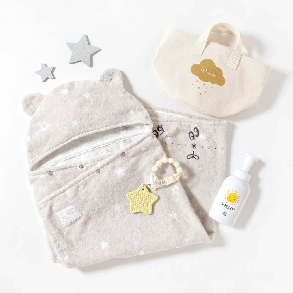 帆布BAGギフト バスポンチョ（MammaBaby）  / 出産祝い 名入れ刺繍可