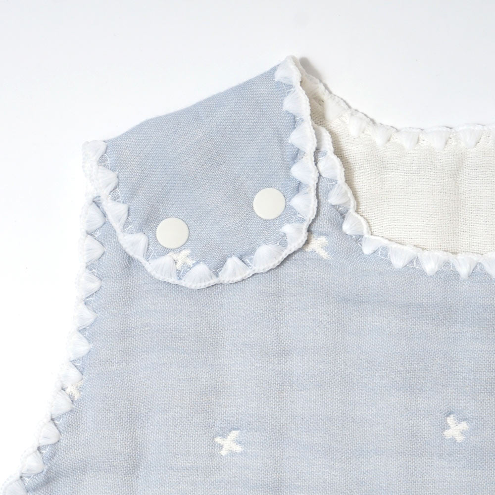 1万5千円ぴったり　出産祝いギフトセット　ブルー/ 名入れ刺繍可 スリーパー