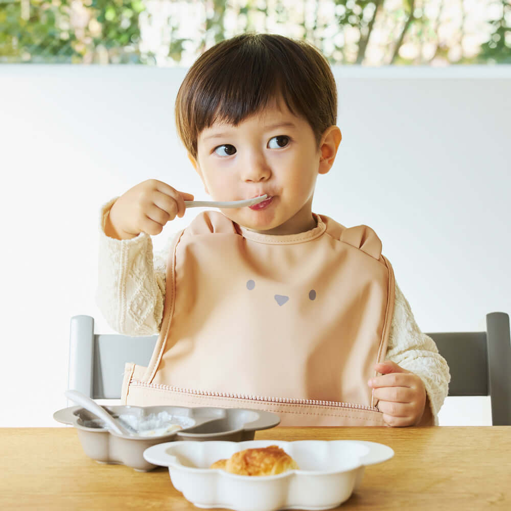 お食事ポーチロン 袖なし ミントグリーン / お食事エプロン