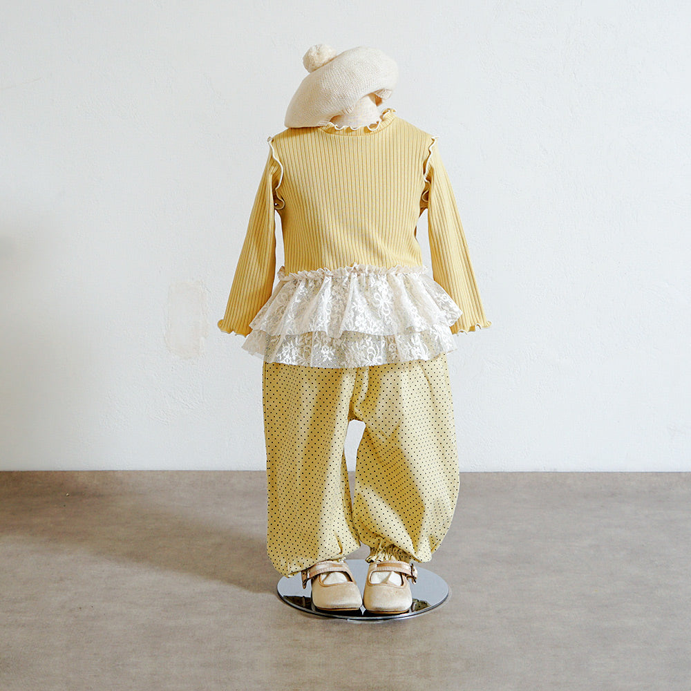 ドットLaceパンツ ベージュ 80・90・100・110cm