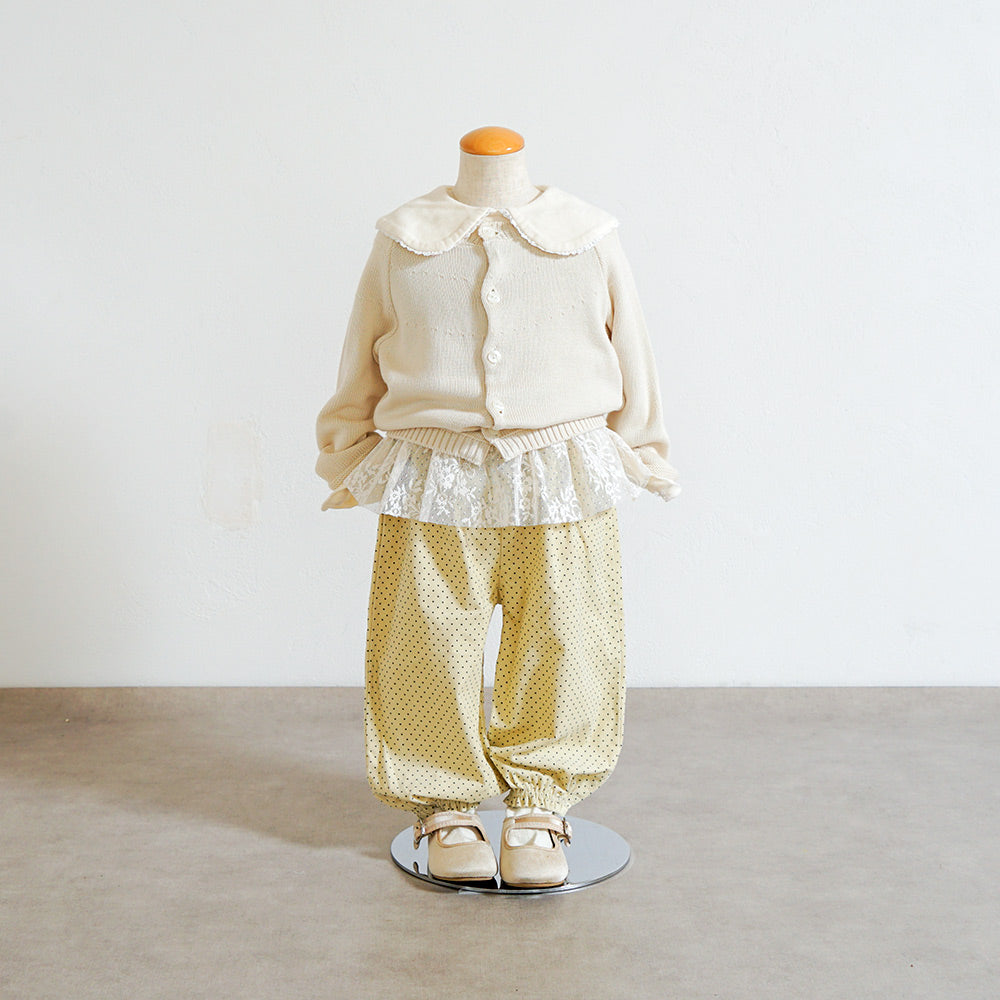 ドットLaceパンツ ベージュ 80・90・100・110cm