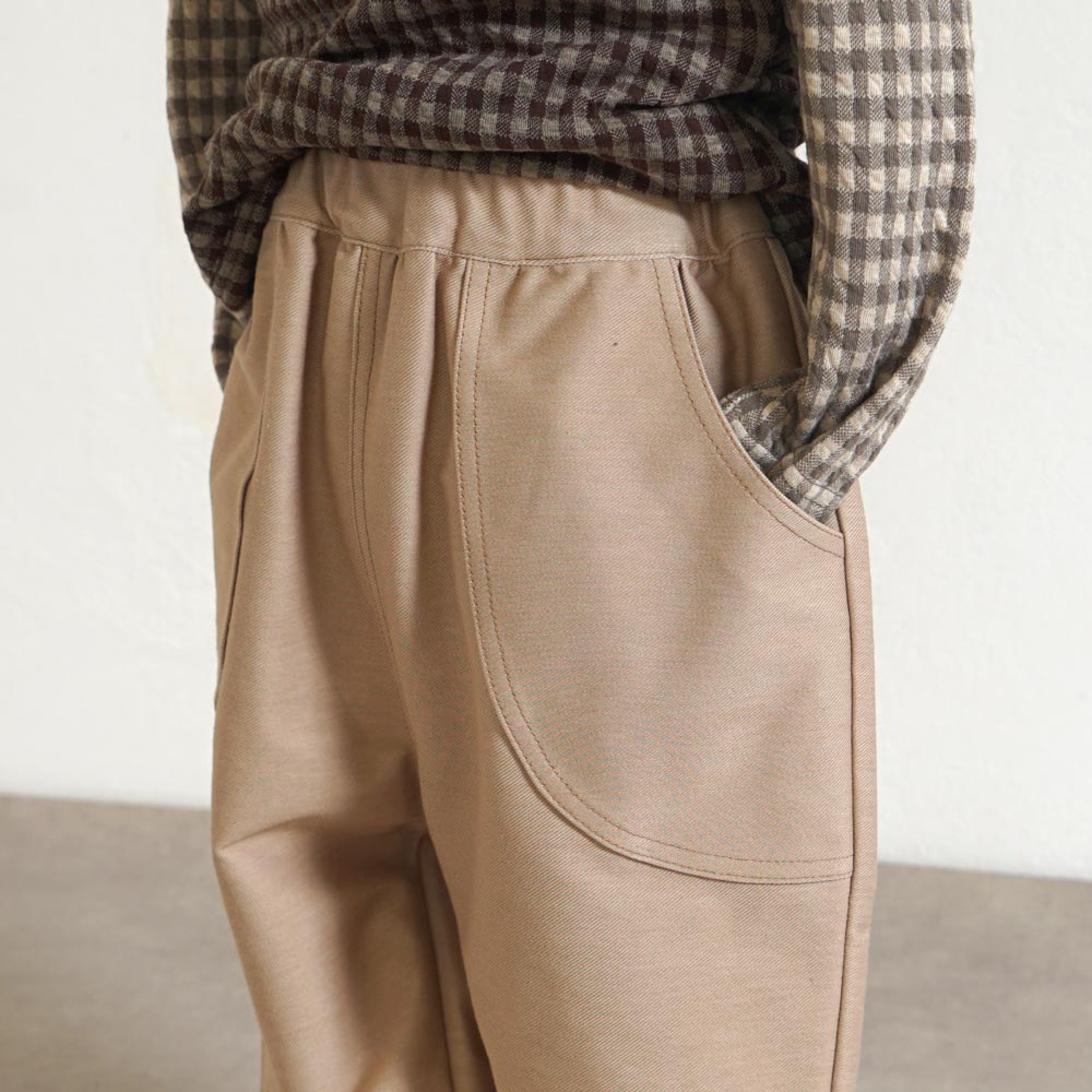 ストレッチポケットパンツ ベージュ 80・90・100・110cm