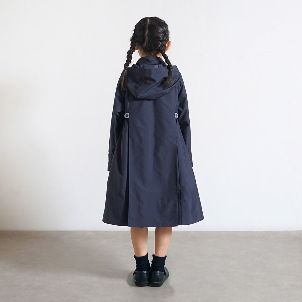 お受験 ギャザー2wayコート ネイビー 105-115・115-125・125-135cm