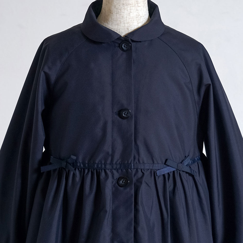お受験 ギャザー2wayコート ネイビー 105-115・115-125・125-135cm