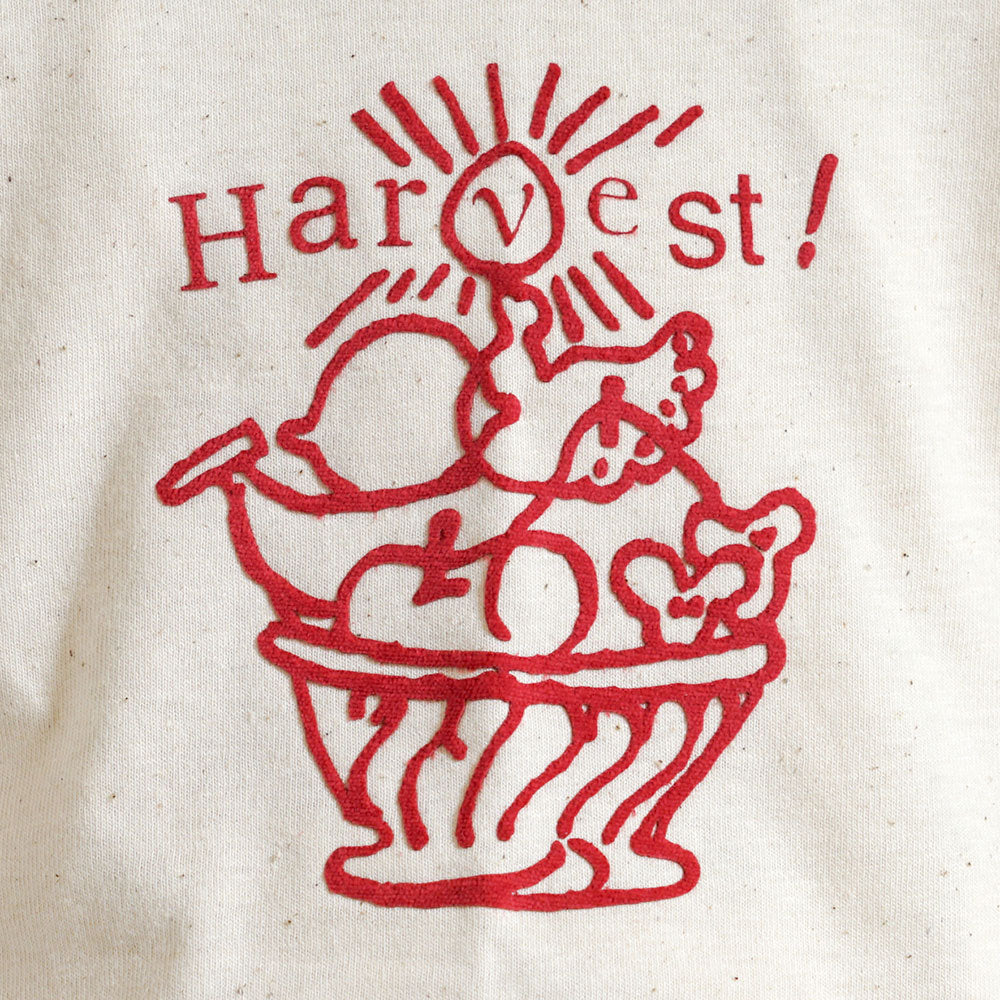 HarvestプリントTシャツ キナリ F / 大人服