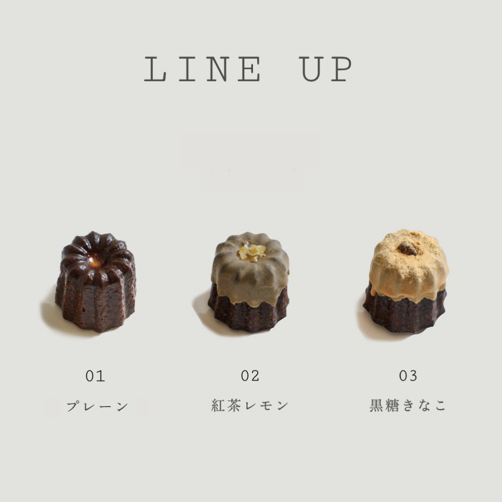 6時間カヌレ（プレーン・紅茶レモン・黒糖きなこ）　4点セット・8点セット　◎/ お中元 お年賀 ギフト 手土産 内祝い